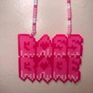 Bass Babe Perler Necklace